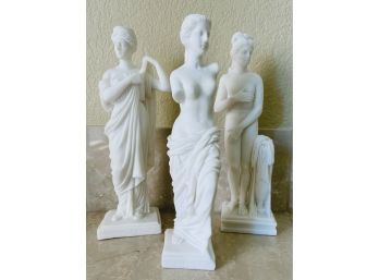 3 Greek Statue Figurines