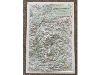 Plastic Rocky Mountain Topographical Map