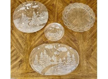 Christmas And Valentine Serving Platters