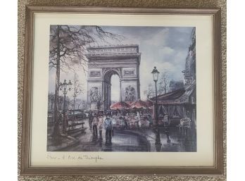 Paris Arc De Triomphe Framed Print By Brunet