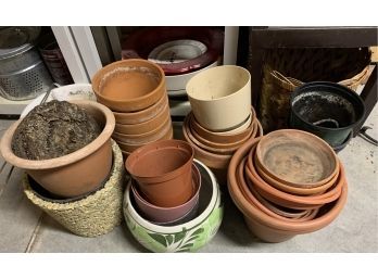 Collection Of Pots,lawn Seed And More!