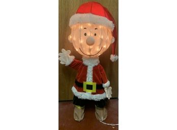 A Life-size Charlie Brown Christmas Decoration. Tested And Works