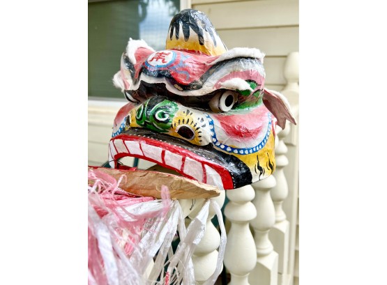 Paper Mache Chinese Dragon Mask