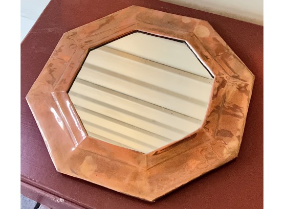 Accent Mirror With Copper Frame