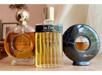 Three Perfumes Incl. Le Dix By Balenciaga (Used)
