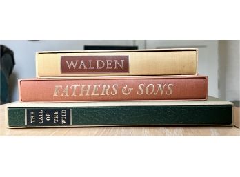 Three Folio Books Incl. 'Walden'