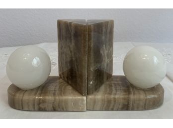 Marble Bookends Made In Mexico