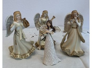 Lot Of 4 Angel Figurines