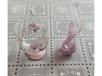 Lot Of Pink Glass (2)