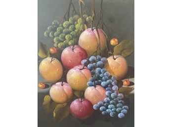 Oil On Canvas Fruit Hanging Art