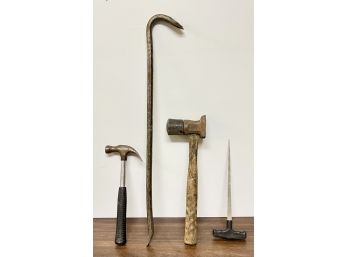 Lot Of Tools Including Crow Bar