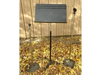Music Stand With 2 Mic Stands