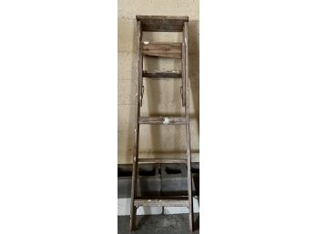Vintage Wooden Ladder For Decor Or Crafts
