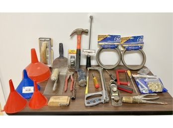 Large Lot Of Misc Tools Incl. Washer Hoses