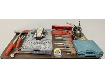Lot Of Misc Tools And Measuring Tape
