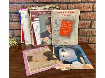 Lot Of Vintage Sheet Music Incl. Romero And Juliet, 'Speak Low' And More