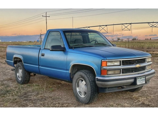 Blue 1997 Chevy Long Bed Pickup