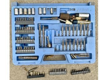 Lot Of Drill Bits And Socket Wrench Bits