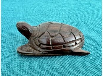 Small Wood Carved Turtle