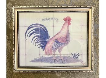Small Framed 'The Gold Rooster' Print