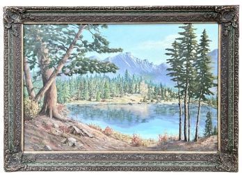 Nymph Lake Longs Peak, Ralph J Tice Painting