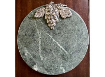 Stone Trivet With Grape Accent