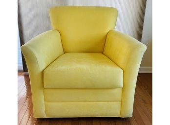 Yellow Micro Fiber Swivel Chair