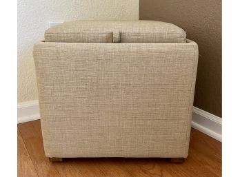 Cube Ottoman Tray With Storage