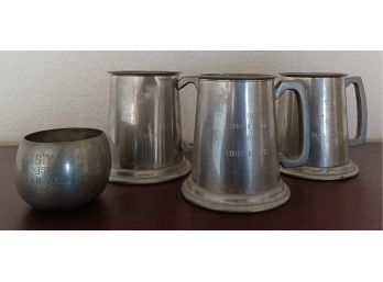 Lot Of 4 Pewter Pieces.