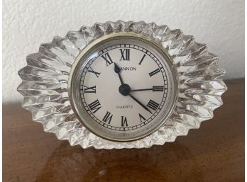 Shannon Crystal Small Table Clock