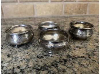 4 Sterling Salt & Pepper Bowls 1.84 Oz