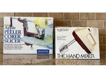 Hand Mixer & Apple Peeler Corer.