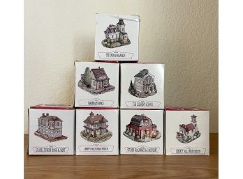 7 Pc Americana Collection Mini Buildings