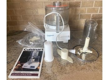 Vintage Cuisinart Food Processor With 7 Cup Bowl