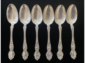 Lot Of 6 Sterling Silver Spoons 5.45 Oz