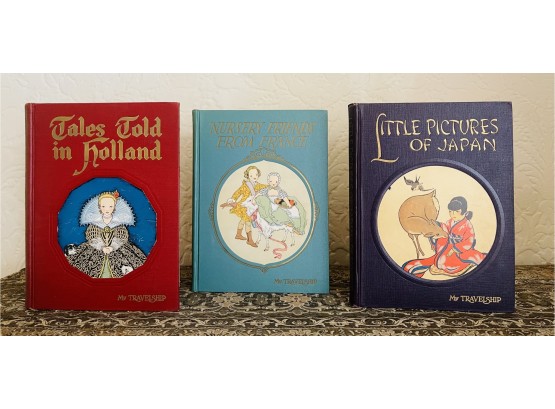 3 Vintage Book House For Children Books 1934- Stories From Japan, Sweden And France