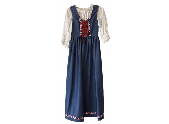 Vintage Handmade Ladies German Style Dress And Blouse