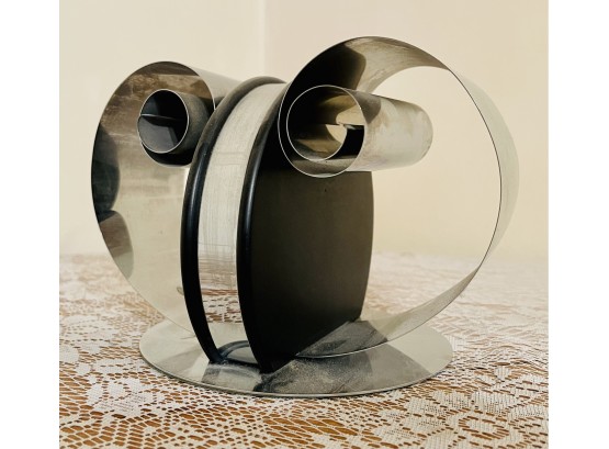 Modern Style- Deco Curled Metal Book End