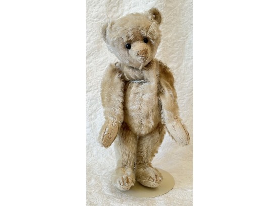Antique Steiff Mohair Teddy Bear, With Original Ear Button, Jointed Legs, 12' Tall