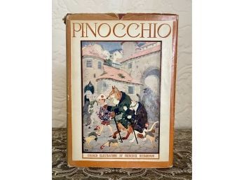 Antique Hardbound Book 'The Adventures Of Pinocchio' With Jacket- Illustrated By Frederick Richardson