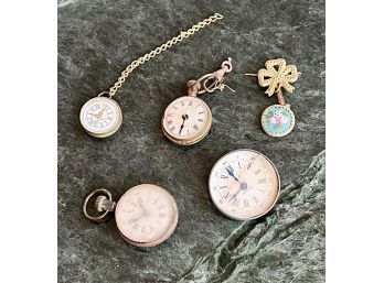Antique Doll Pocket Watches (5 Pieces)
