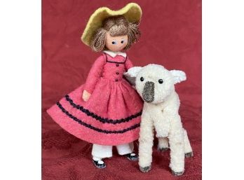 Vintage Bartel & Von Arps Cloth Mary With Lamb