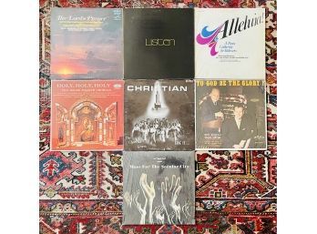 7 Pc. Lot Of Mostly Religious LP's