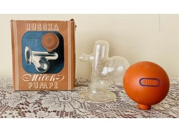 Vintage Russka Milch Pumpe In Box