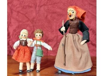 Vintage Bartel & Von Arps Cloth Hansel And Gretel With Witch