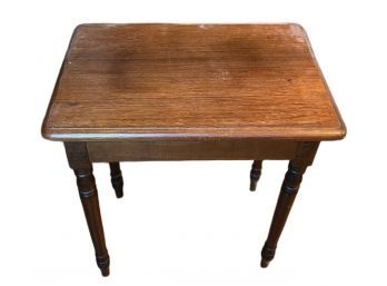 Small Antique 1800s Walnut Side Table