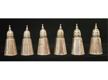 6 Weighted Sterling Salt & Pepper Shakers- 1.83 Oz.