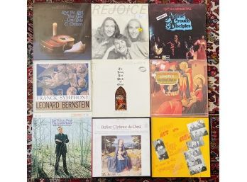 8 Pc. Lot Of Vintage LP's Mostly Religious