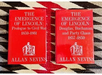 2 Vol. 'The Emergence Of Lincoln', By Allan Nevins