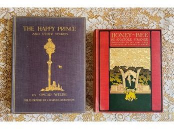 2 Vintage Hardcover Fiction Books Including The Happy Prince And Other Stories By Oscar Wilde